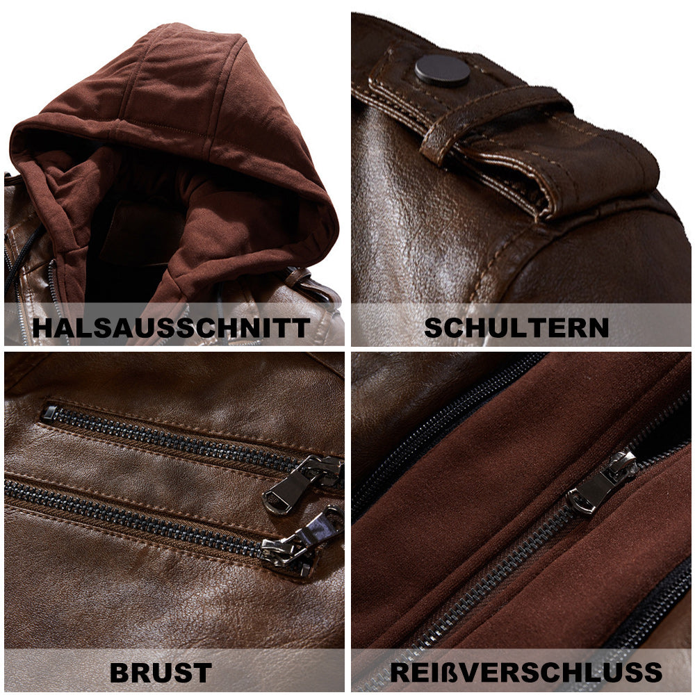ThermoCore - Hochwertige Lederjacke Herren