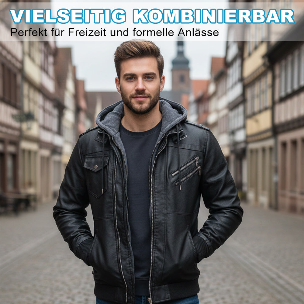 ThermoCore - Hochwertige Lederjacke Herren