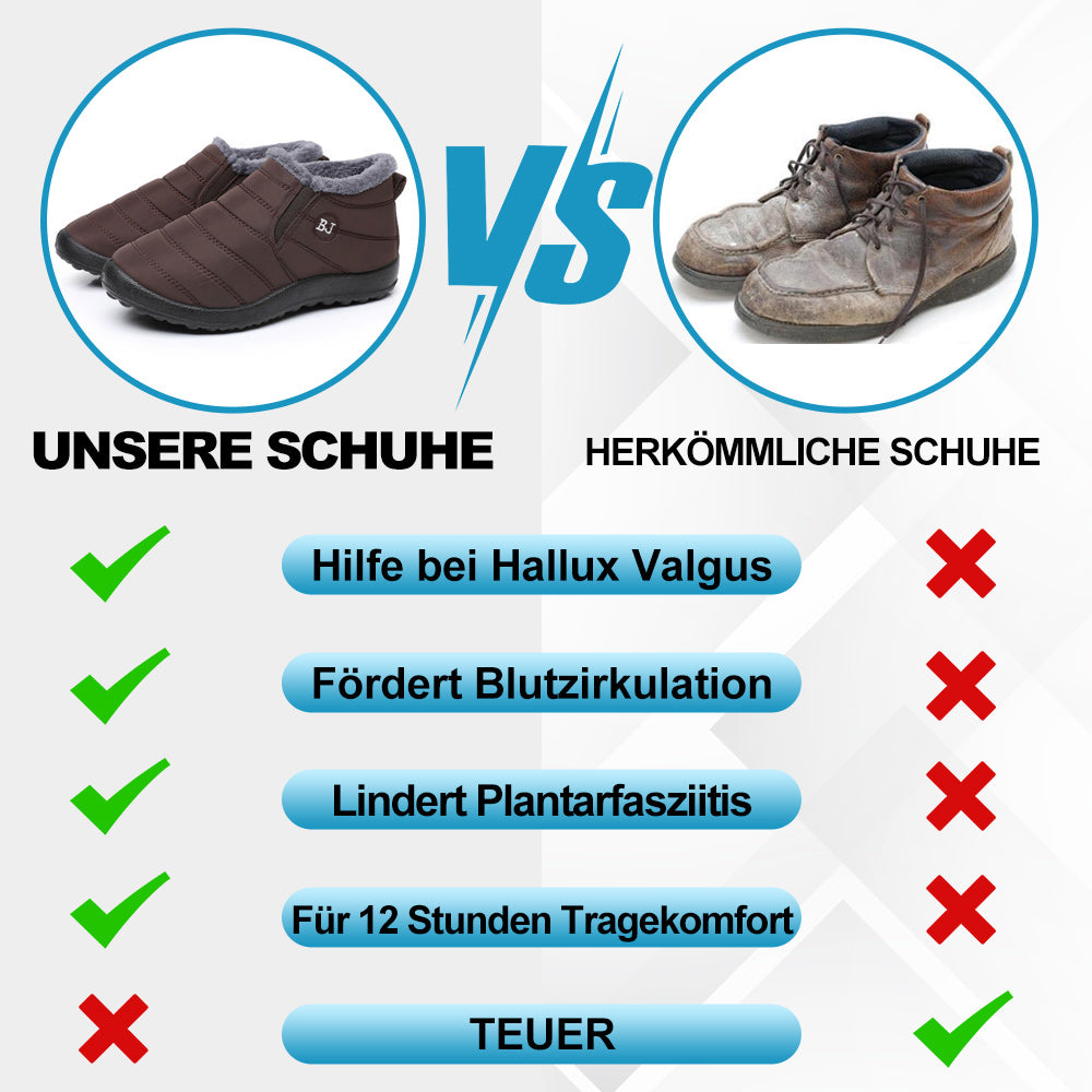 OrthoHeat Komfort – Ergonomische Fleecegefütterte Winterschuhe