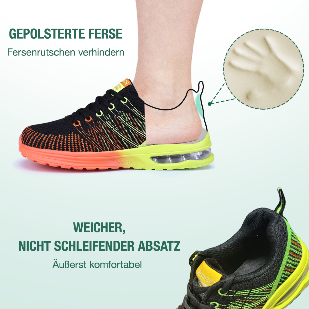 Hildaschritt Orthopädische Schuhe - Lindgrün Orange