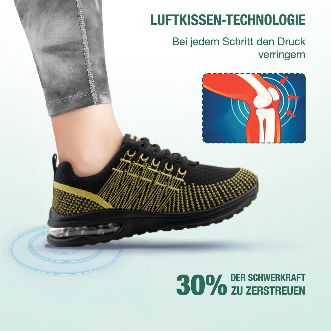 Hildaschritt Orthopädische Schuhe - Schwarz Gelb