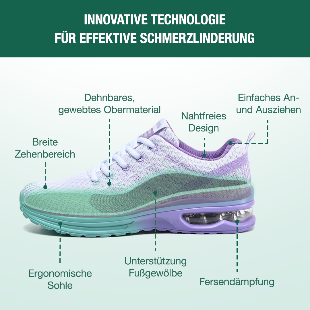 Hildaschritt Orthopädische Schuhe - Violett Türkis