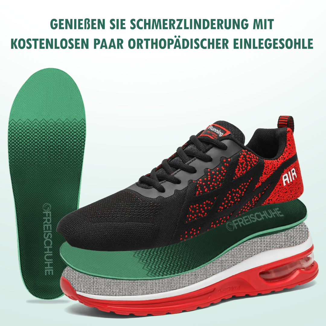 LuftFlex Orthopädische Schuhe Mesh - Rot Schwarz