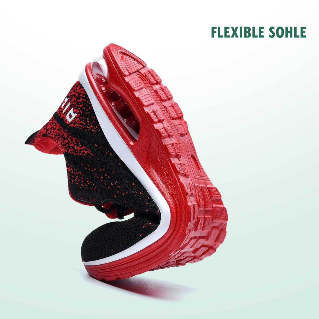 LuftFlex Orthopädische Schuhe Mesh - Rot Schwarz