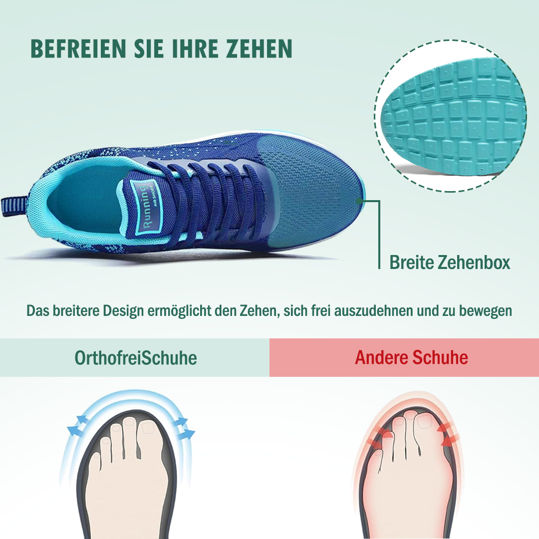 LuftFlex Orthopädische Schuhe Mesh - Türkis Blau