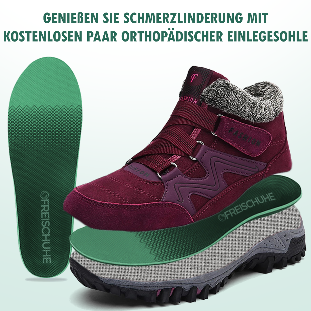 Solvema Orthopädische Winterschuhe - ROT