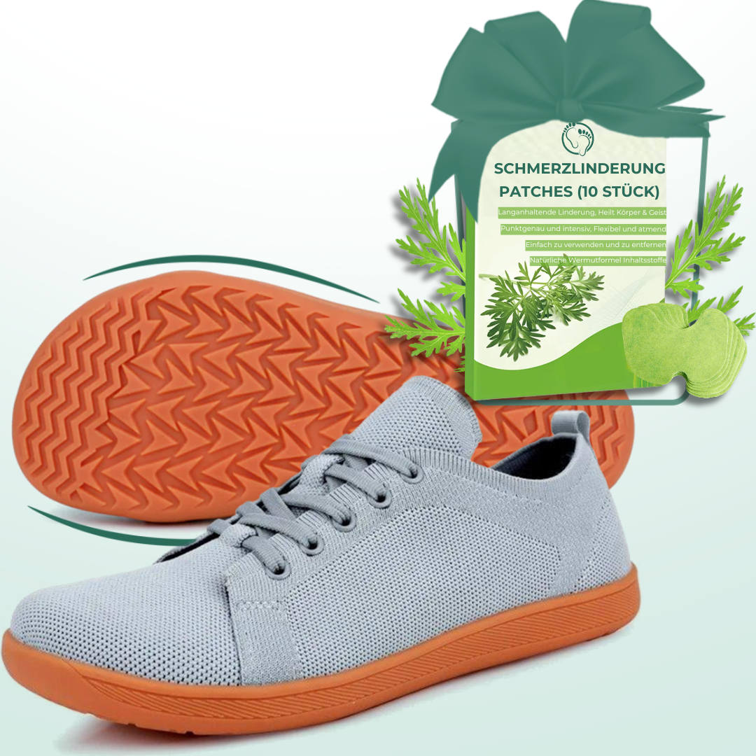 Lorry Vamp Barfußschuhe Knit Hellgrau - Wunderbar Fuß und Kräuterzauber