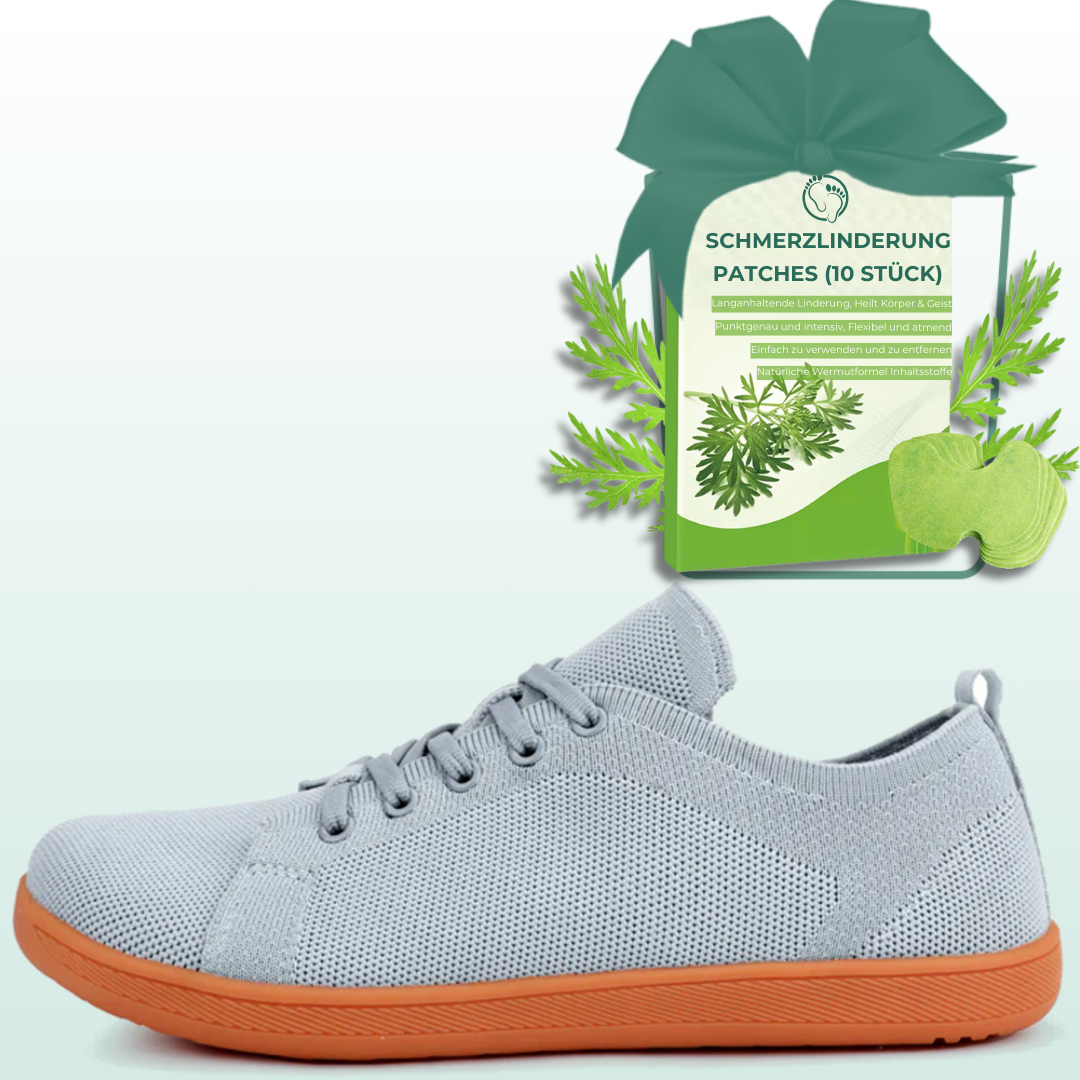 Lorry Vamp Barfußschuhe Knit Hellgrau - Wunderbar Fuß und Kräuterzauber