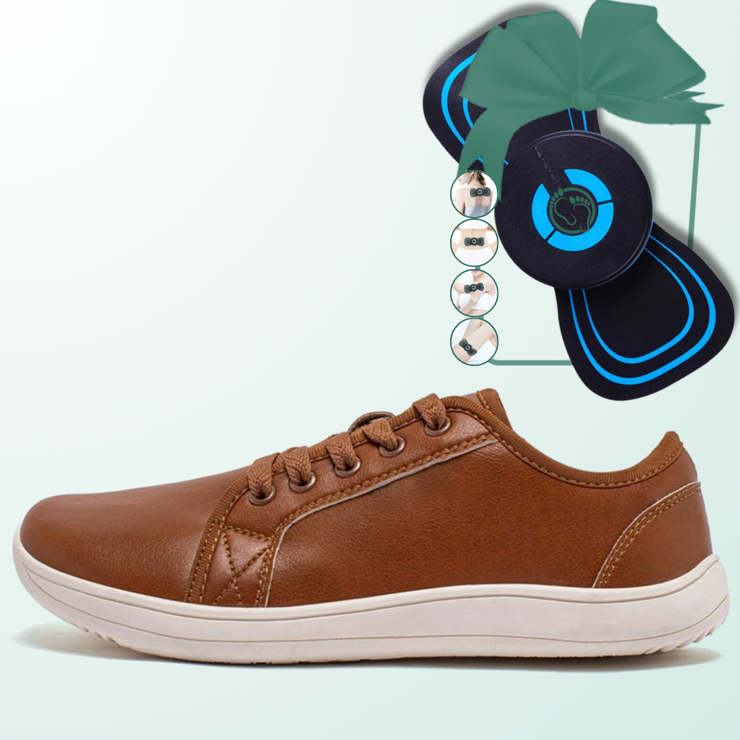 Lorry Vamp Barfußschuhe Leder Braun - Barfuß und Massagespektakel