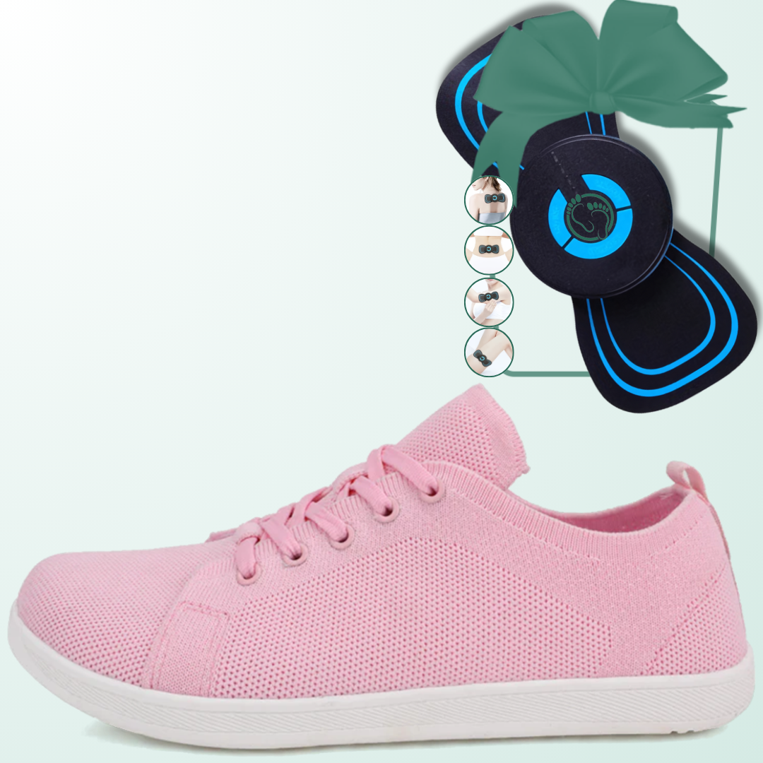 Lorry Vamp Barfußschuhe Knit Rosa - Barfußabenteuer und Massageparty