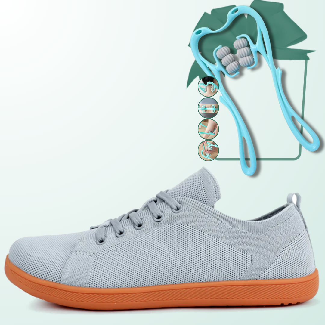 Lorry Vamp Barfußschuhe Knit Hellgrau - Schuhtraum und Handheilung