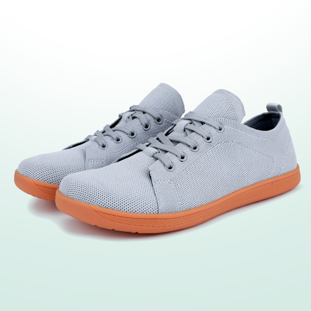 Lorry Vamp Barfußschuhe Knit Hellgrau - Fußfreiheit und Massagen-Galore