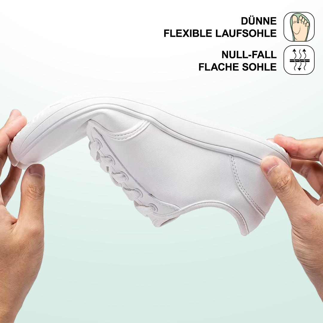 Lorry Vamp Barfußschuhe Leder - Weiß