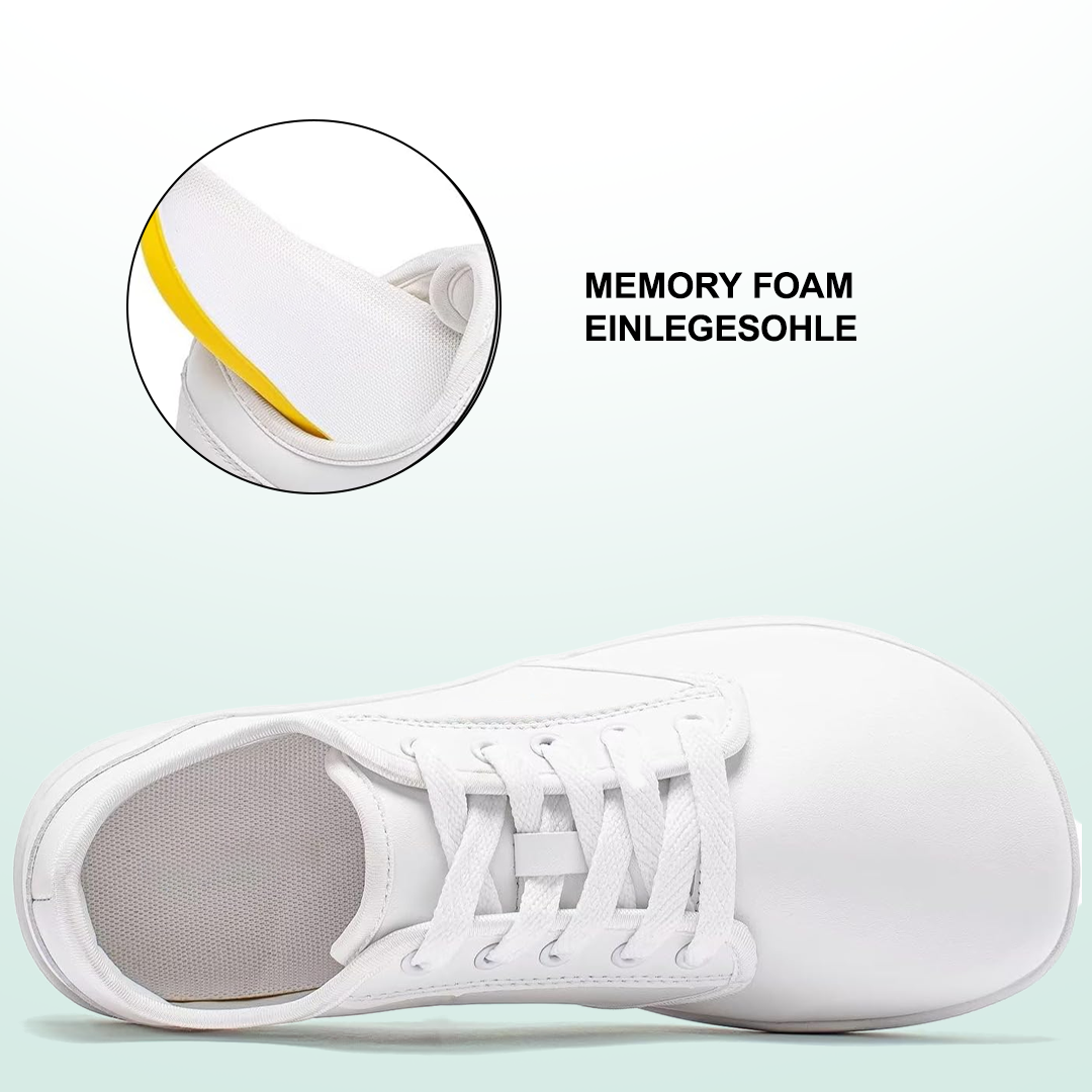 Lorry Vamp Barfußschuhe Leder - Weiß