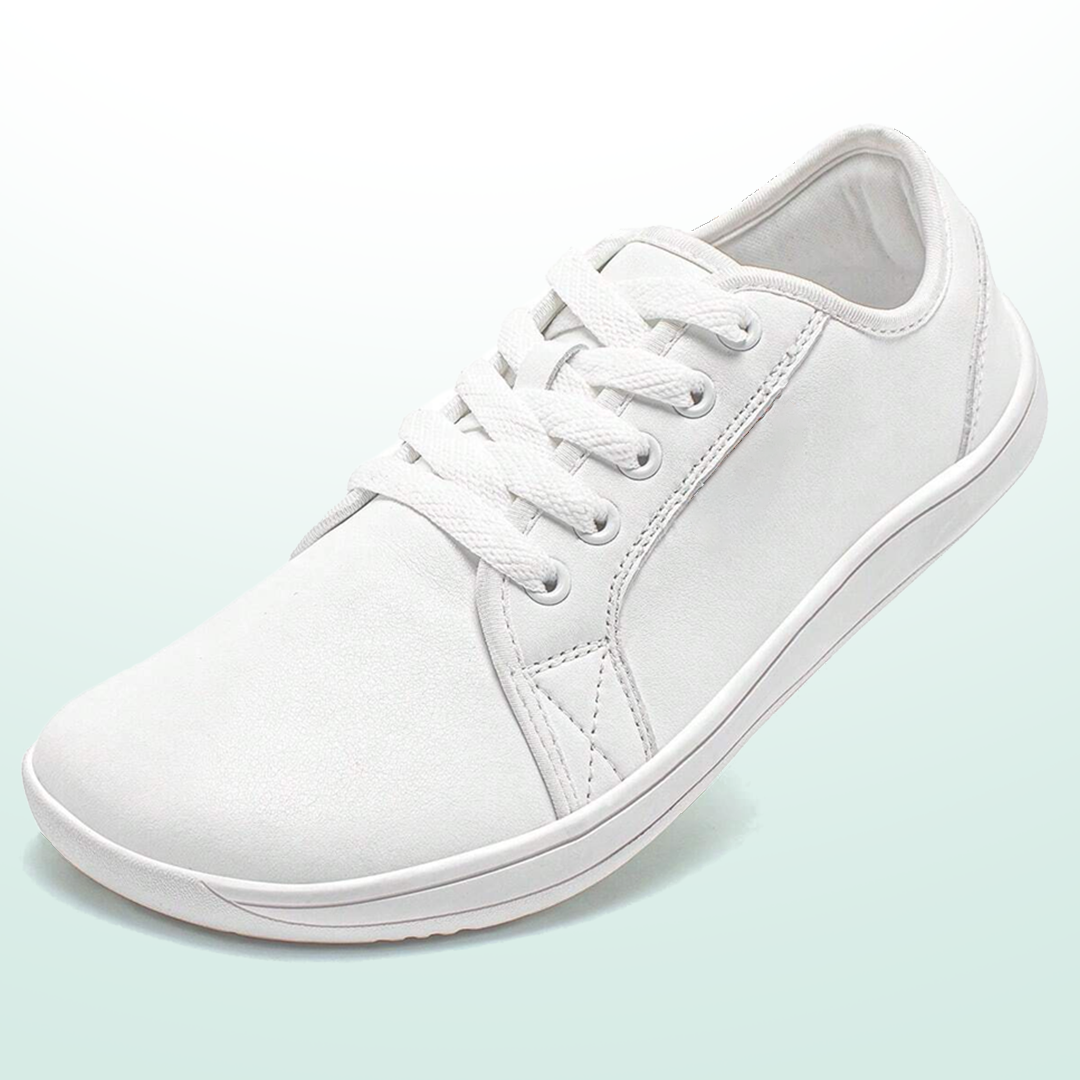 Lorry Vamp Barfußschuhe Leder - Weiß