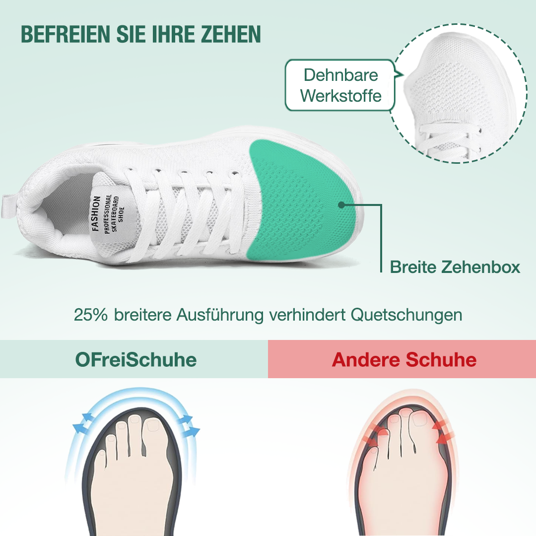 SanoWalk Orthopädische Schuhe - Alles Weiß