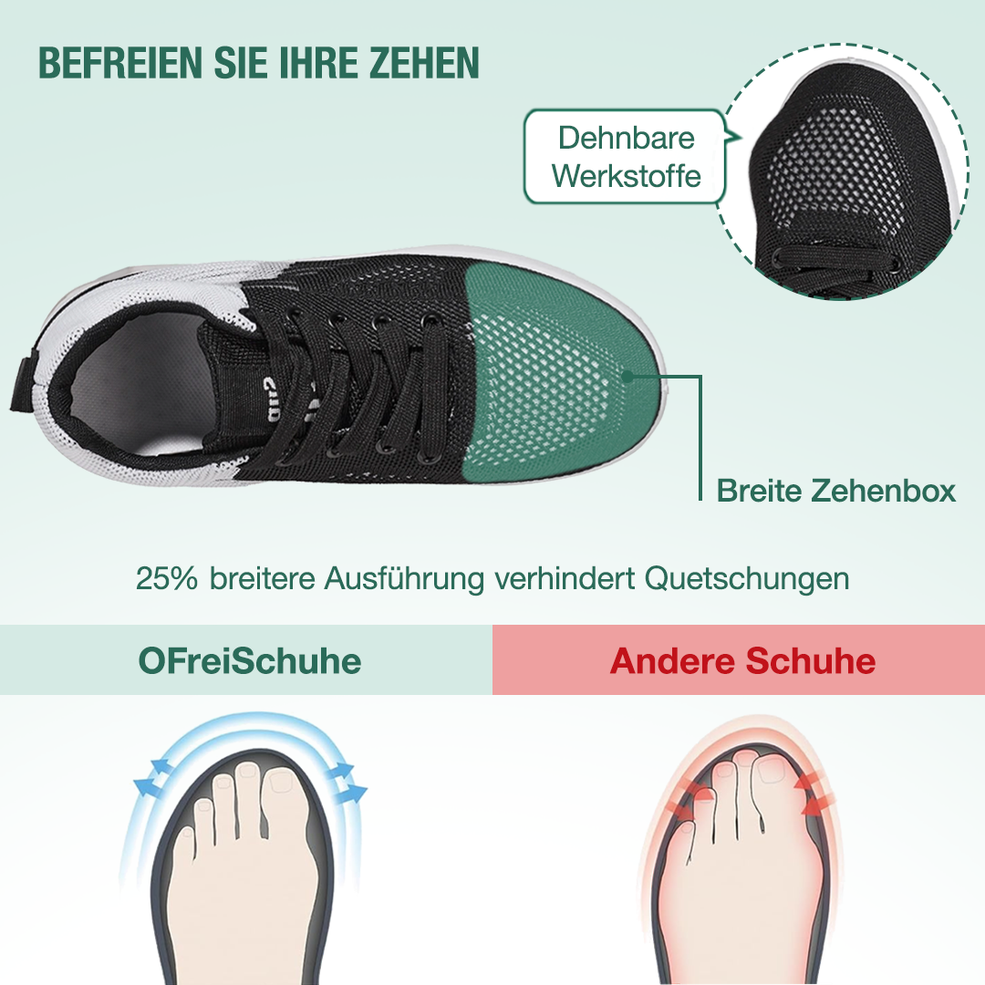 WalkMora Orthopädische Schuhe - Schwarz Weiß