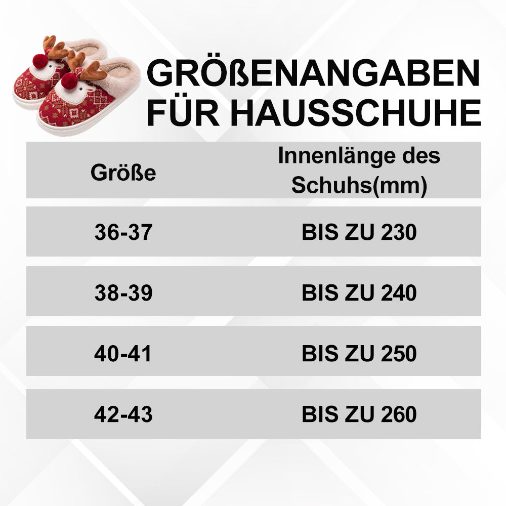 StarJoy-Kuschelige Rentier-Pantoffeln – Wärmend & Süß für Weihnachten