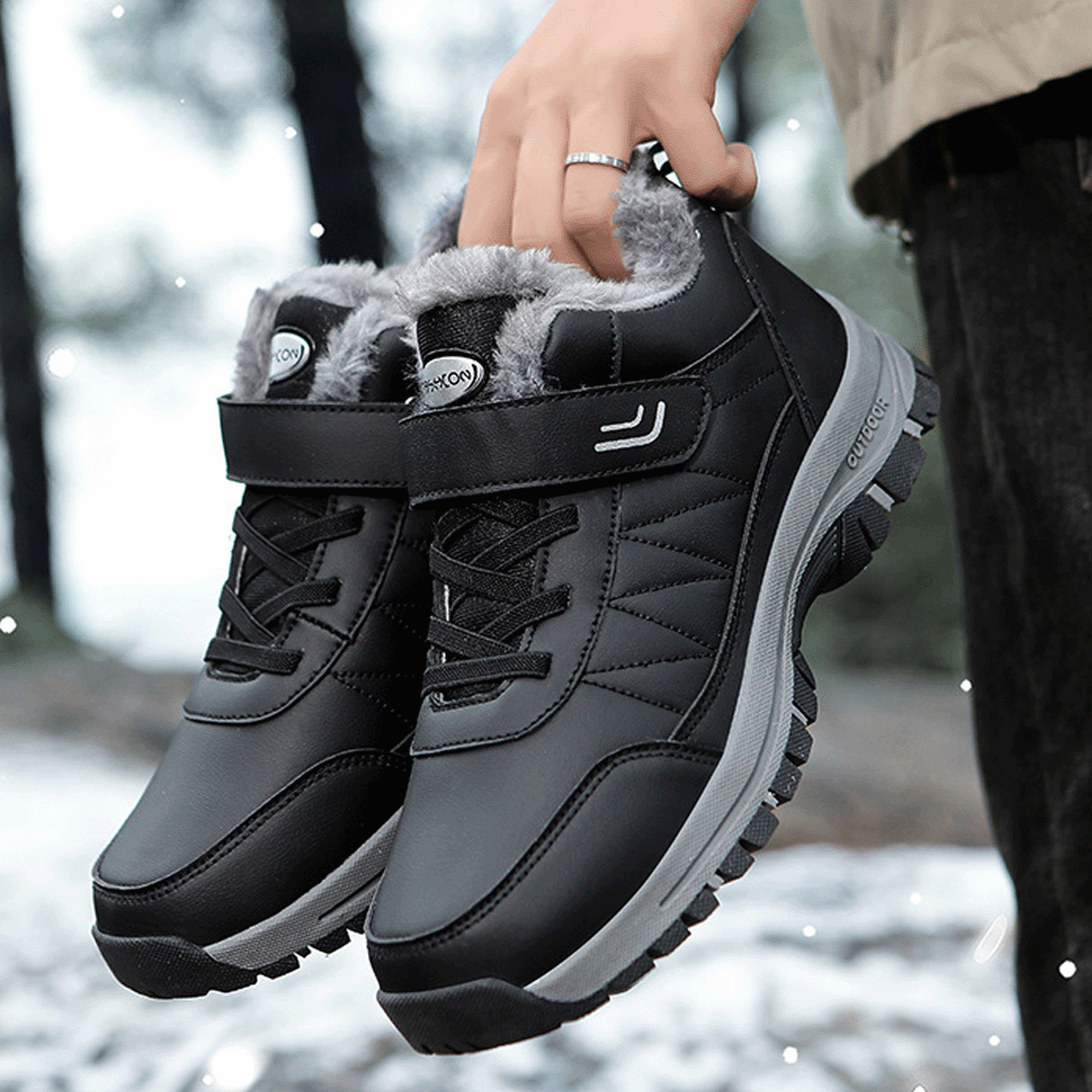 OrthoStabil Leder - Schmerzlindernde, Wasserdichte & Isolierte Ergonomische Komfortschuhe