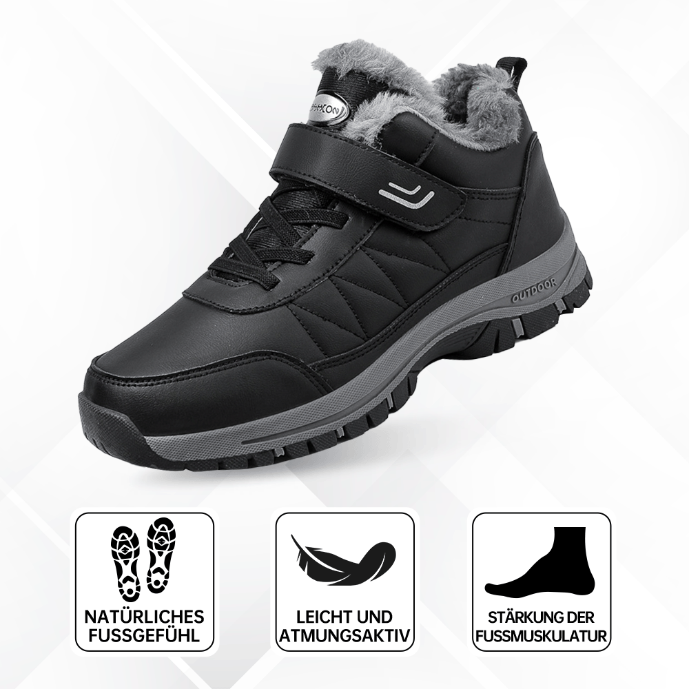 OrthoStabil Leder - Schmerzlindernde, Wasserdichte & Isolierte Ergonomische Komfortschuhe