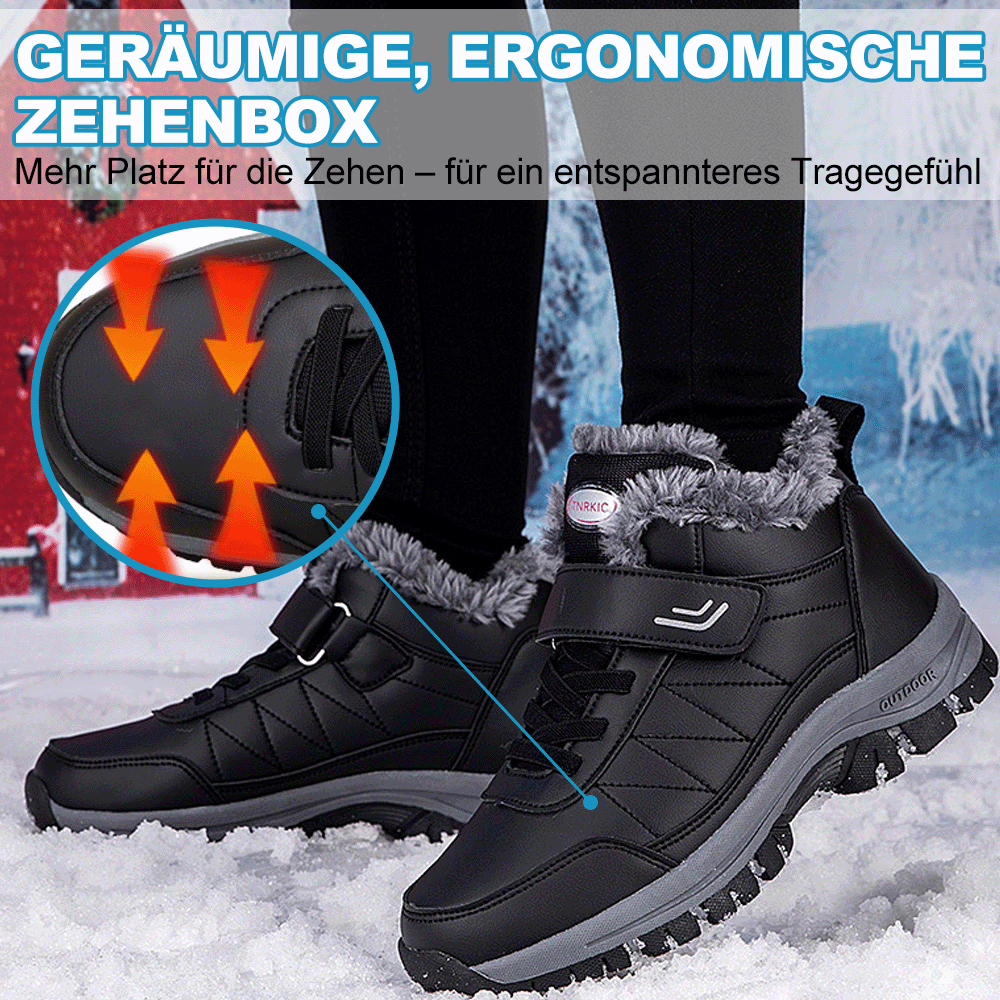 OrthoStabil Leder - Schmerzlindernde, Wasserdichte & Isolierte Ergonomische Komfortschuhe