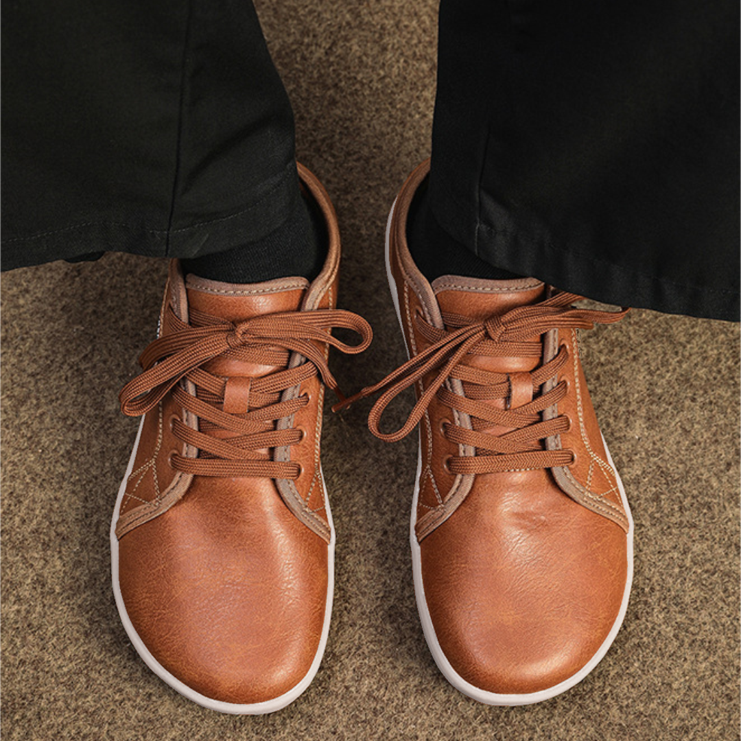 Lorry Vamp Barfußschuhe Leder - Braun