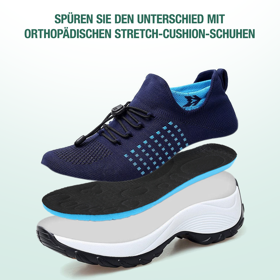Ambulo Orthopädische Schuhe Strickstoff - Blau Marineblau