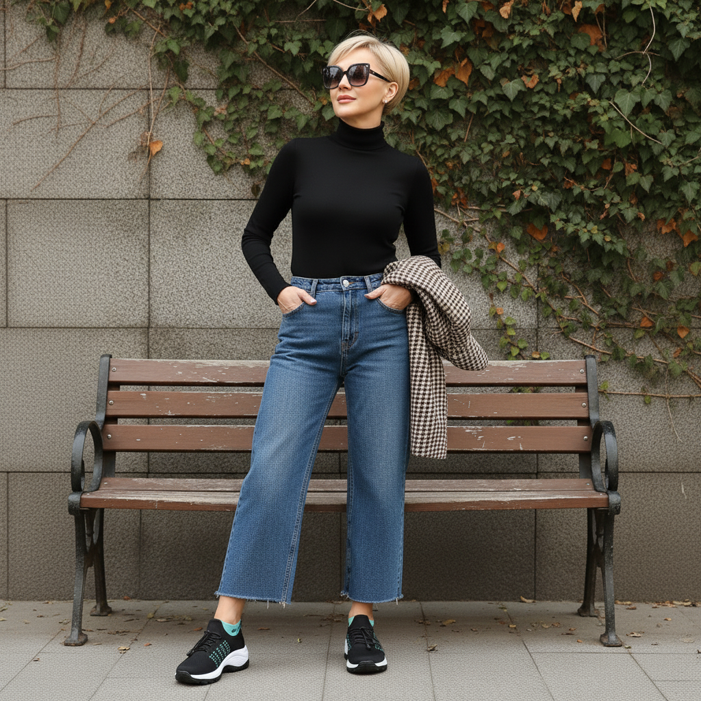 Ambulo Orthopädische Schuhe Strickstoff - Grün Schwarz