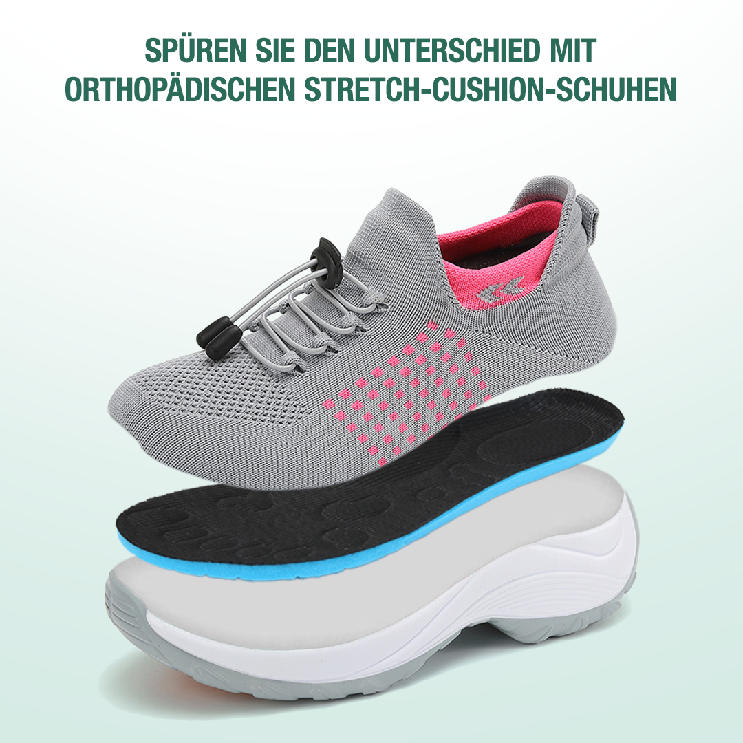 Ambulo Orthopädische Schuhe Strickstoff - Rosa Grau