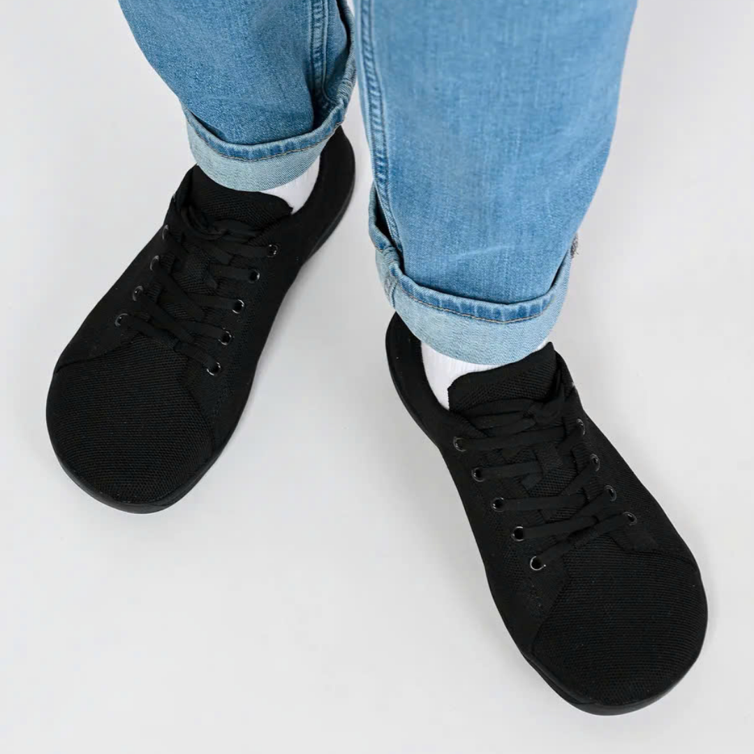 Lorry Vamp Barfußschuhe Knit - Schwarz