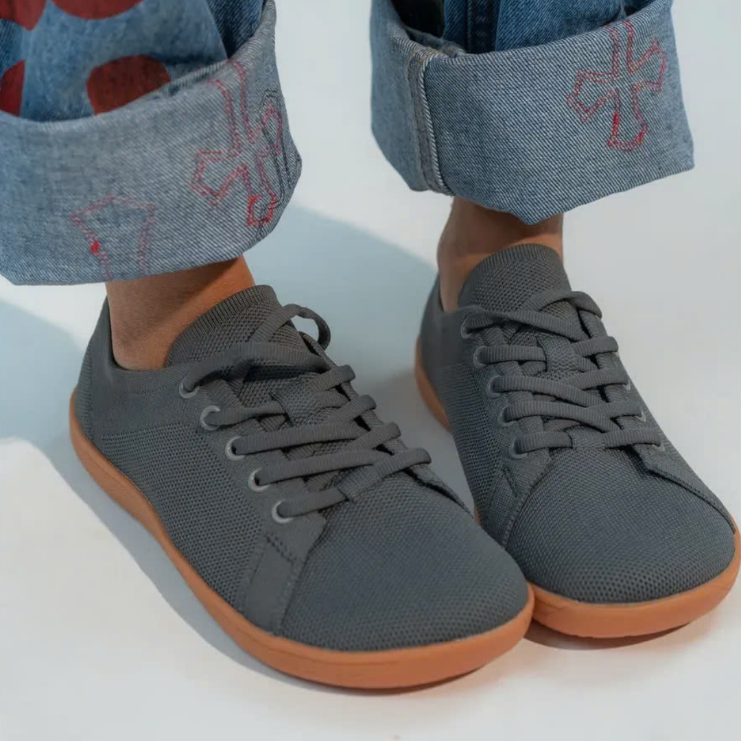 Lorry Vamp Barfußschuhe Knit - Grau