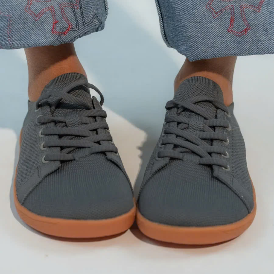 Lorry Vamp Barfußschuhe Knit - Grau