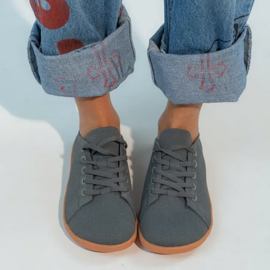 Lorry Vamp Barfußschuhe Knit - Grau