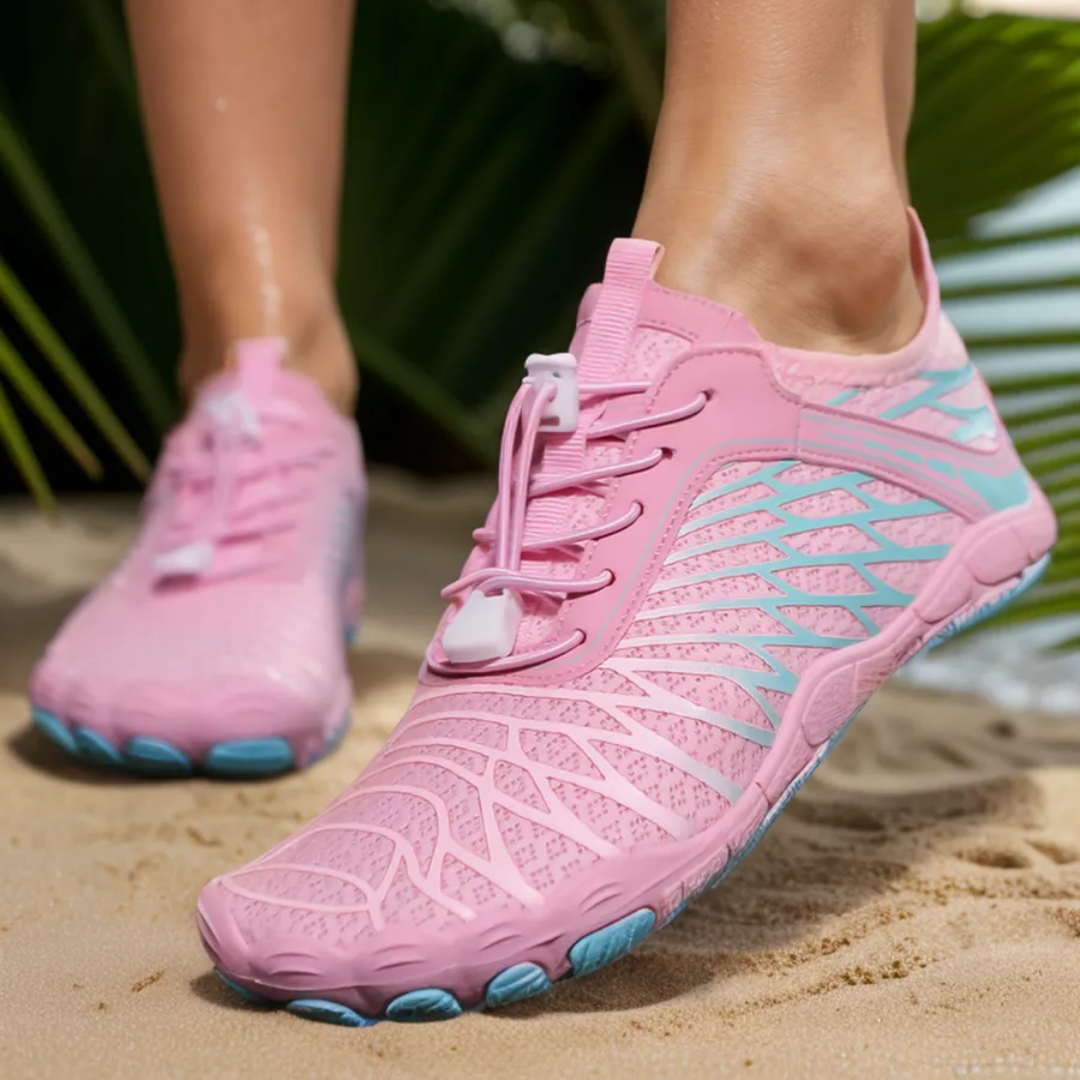 Blütenkuss Barfußschuhe Mesh - Rosa
