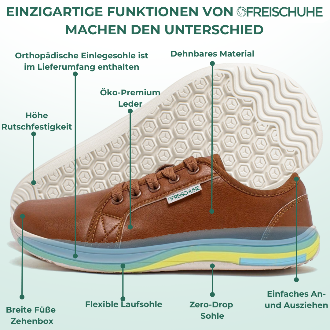 Lorry Vamp Barfußschuhe Leder - Braun