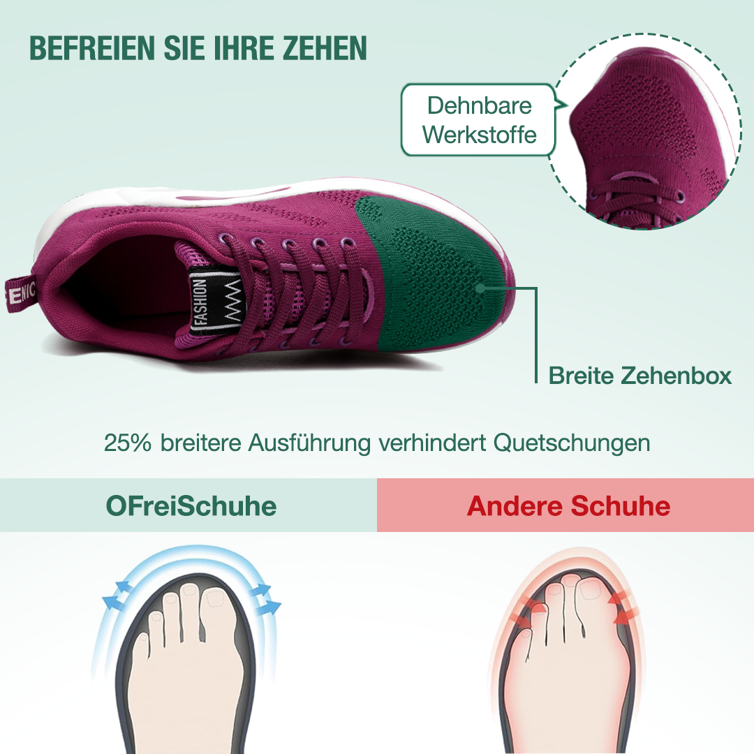 Friedensfuß Orthopädische Schuhe - Lila