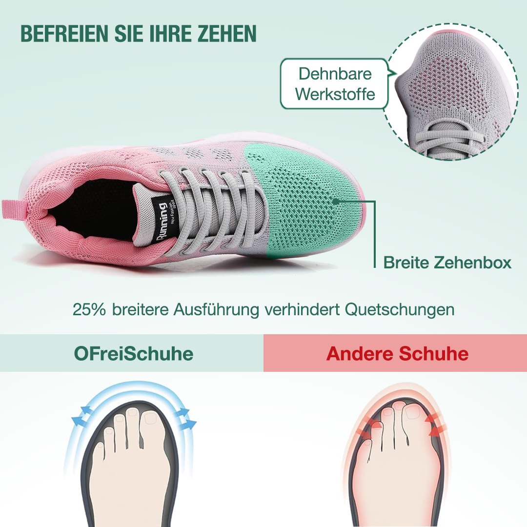 Friedensfuß Orthopädische Schuhe - Grau Rosa