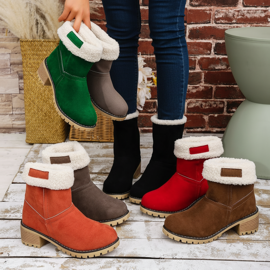 Almira Winter Stiefelette mit Absatz & 2in1 Design