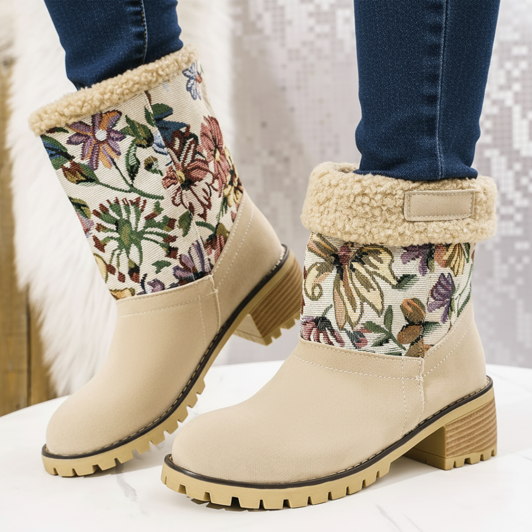 Almira Winter Stiefelette mit Absatz & 2in1 Design