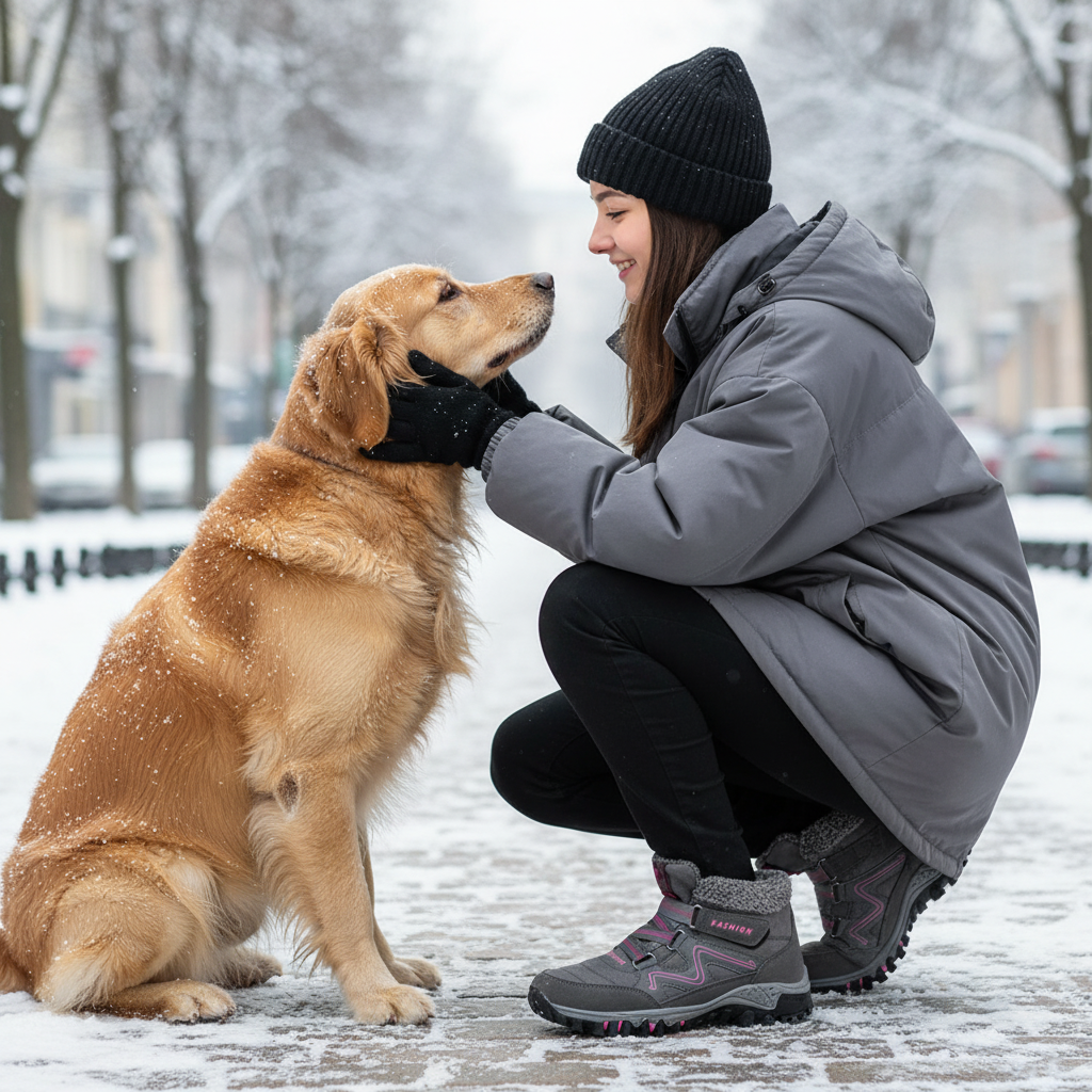 Solvema Orthopädische Winterschuhe - Rosa Grau