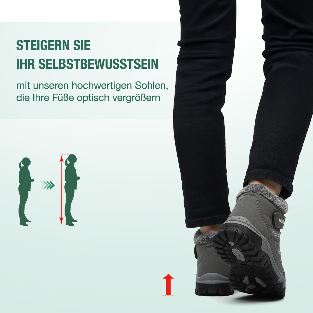 Solvema Orthopädische Winterschuhe - Rosa Grau