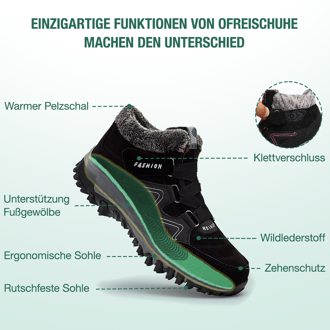 Solvema Orthopädische Winterschuhe - Schwarz