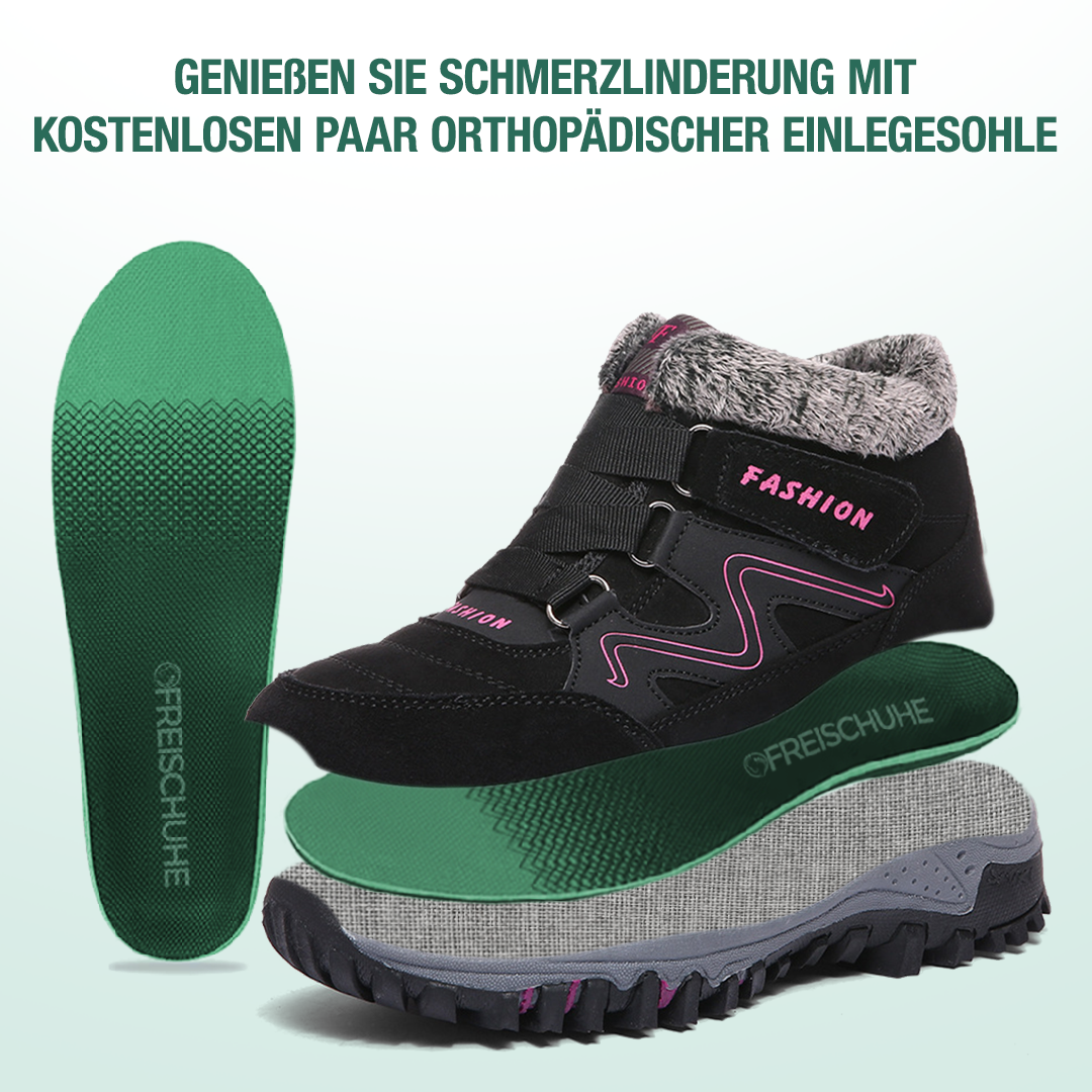Solvema Orthopädische Winterschuhe - Rosa Schwarz